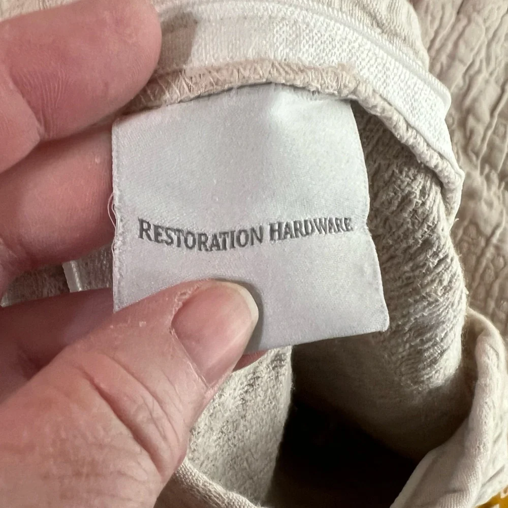 Restoration Hardware Washed Cotton Vintage Standard Pillow Sham